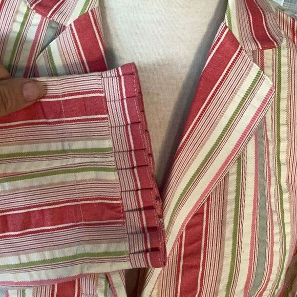 NWT CAbi Seersucker Striped Blazer Jacket Women’s 6 “An American In Paris” - Picture 5 of 10